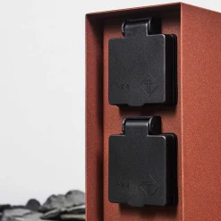 Prises Électriques D\\'Exterieur Abilene Rouille, Noir