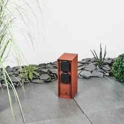 Prises Électriques D\\'Exterieur Abilene Rouille, Noir