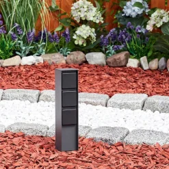 Prises Électriques D\\'Exterieur Reigolil Anthracite, Noir