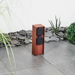 Prises Électriques D\\'Exterieur Abilene Rouille, Noir