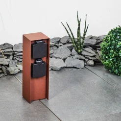 Prises Électriques D\\'Exterieur Abilene Rouille, Noir