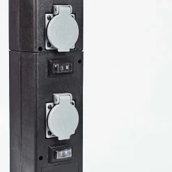 Prises Électriques D\\'Exterieur Gervais Gris, Noir