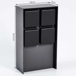 Prises Électriques D\\'Exterieur Reigolil Anthracite, Noir