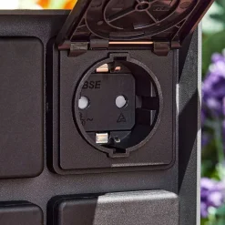 Prises Électriques D\\'Exterieur Reigolil Anthracite, Noir