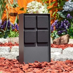 Prises Électriques D\\'Exterieur Reigolil Anthracite, Noir