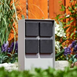 Prises Électriques D\\'Exterieur Reigolil Gris, Noir