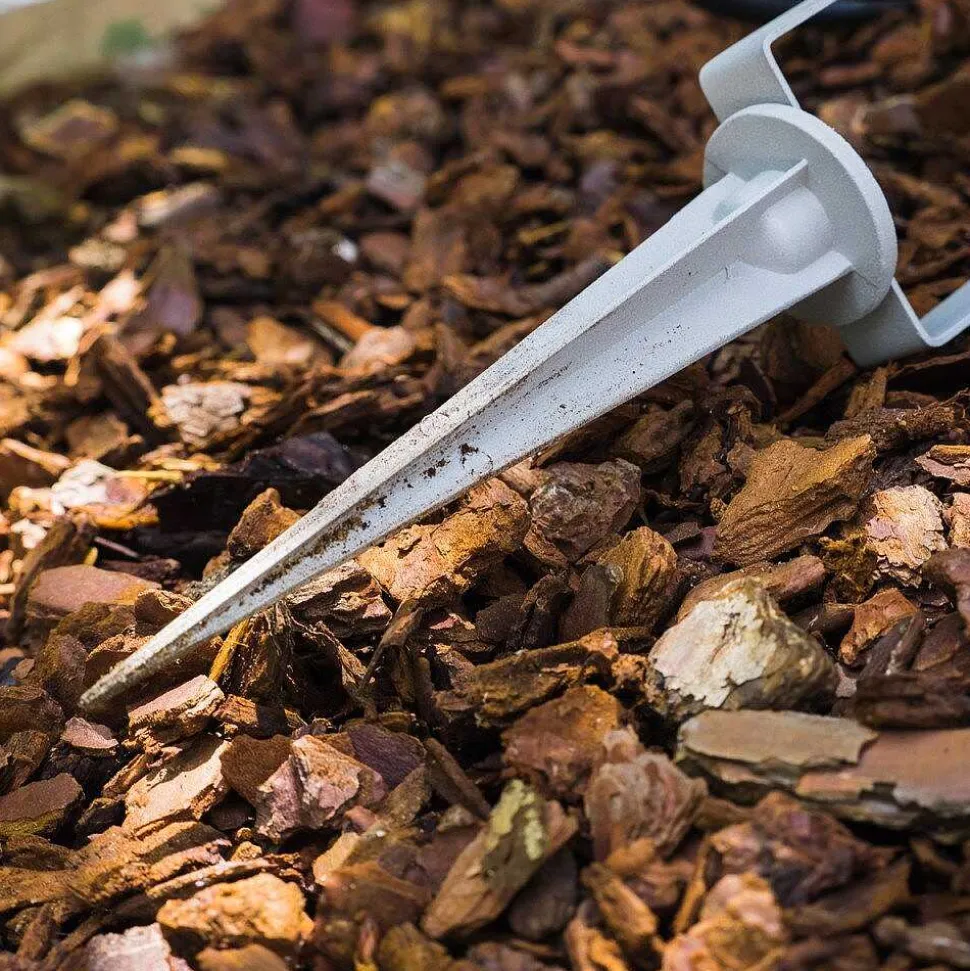 Projecteur De Jardin Pilsen Argente, 1 Lumiere