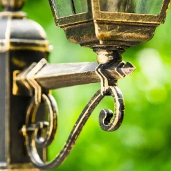 Reverbere Antibes Brun Dore, 2 Lumieres