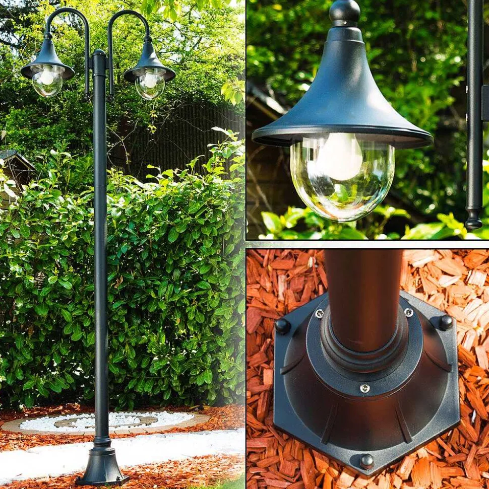 Reverbere Elgin Noir, 2 Lumieres