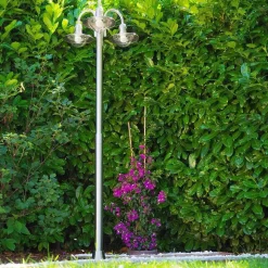 Reverbere Elima Acier Inoxydable, Transparent, 3 Lumieres