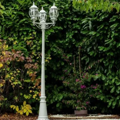 Reverbere Kobe Blanc, 3 Lumieres