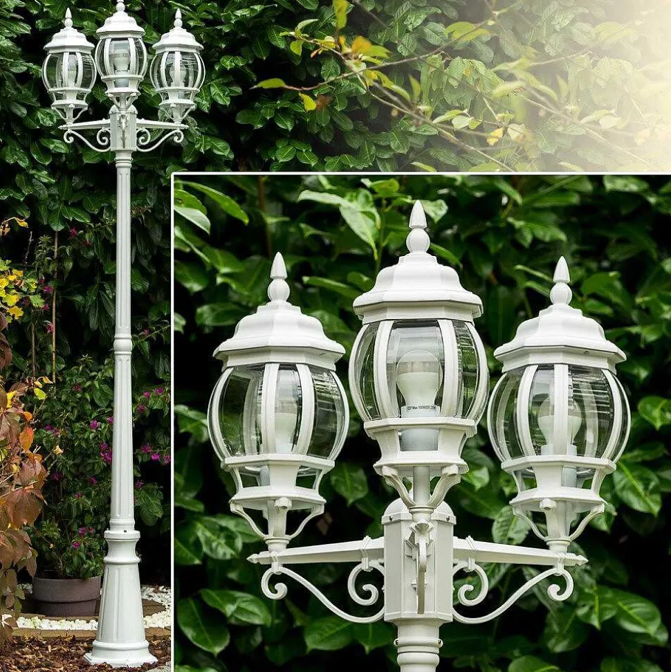 Reverbere Kobe Blanc, 3 Lumieres