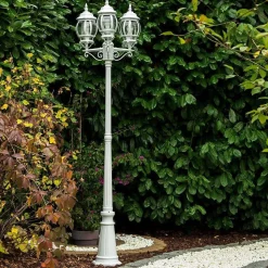 Reverbere Kobe Blanc, 3 Lumieres