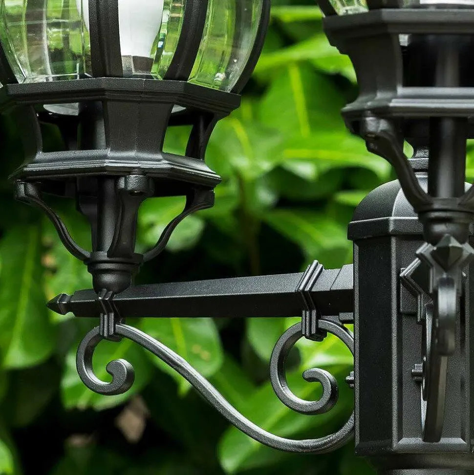 Reverbere Kobe Noir, 3 Lumieres