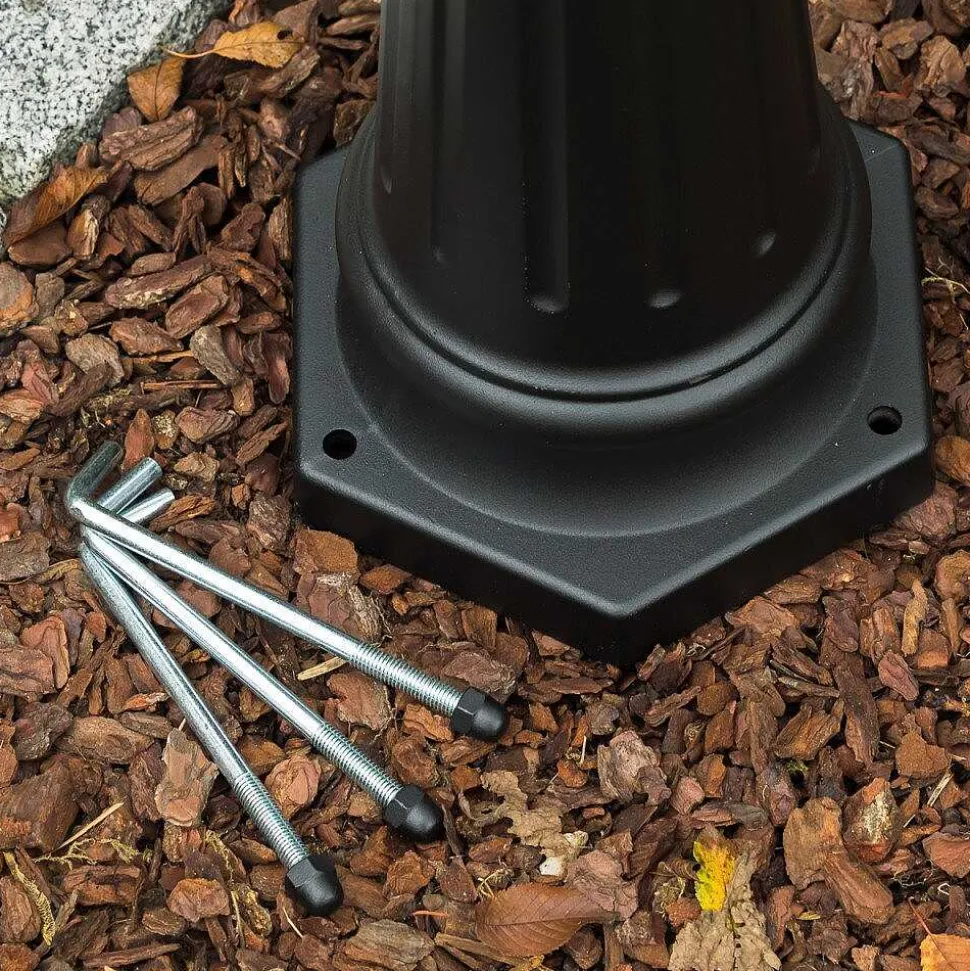 Reverbere Kobe Noir, 3 Lumieres