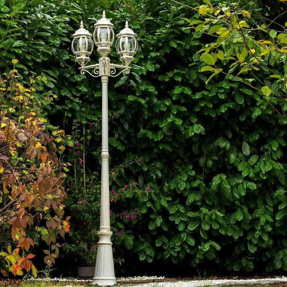 Reverbere Kobe Or, Blanc, 3 Lumieres