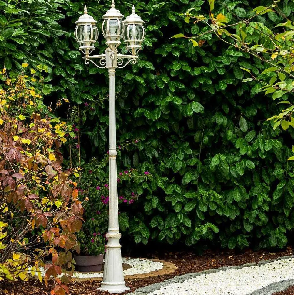 Reverbere Kobe Or, Blanc, 3 Lumieres