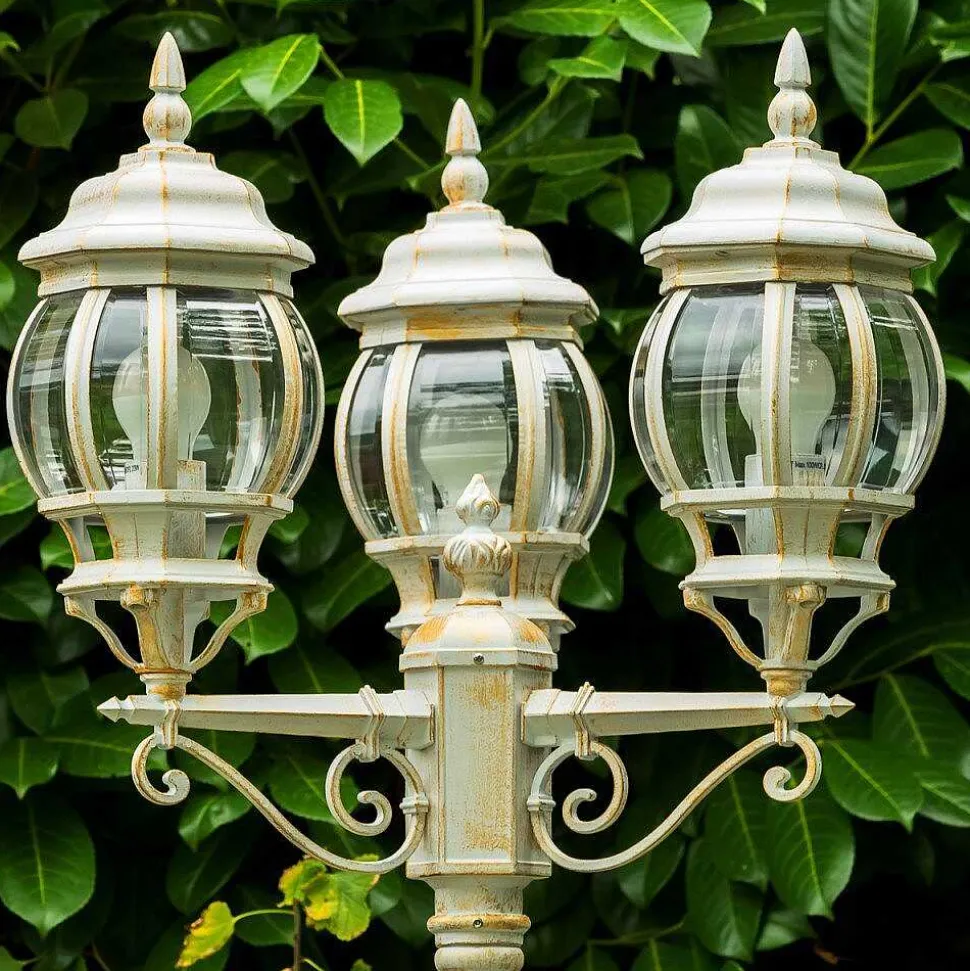 Reverbere Kobe Or, Blanc, 3 Lumieres