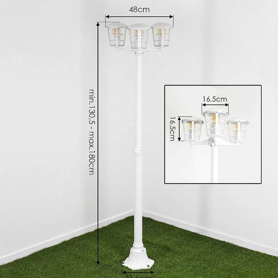 Reverbere Lalwori Blanc, 3 Lumieres