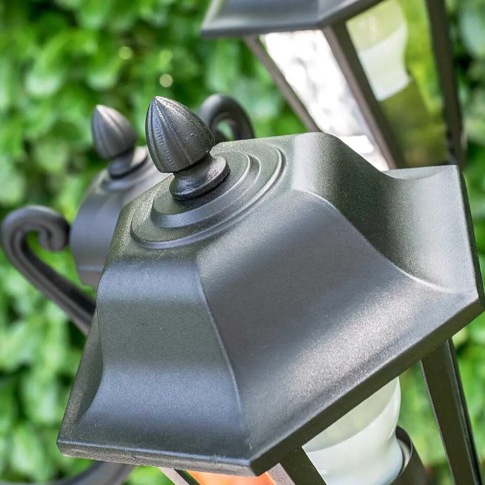 Reverbere Natal Noir, 3 Lumieres