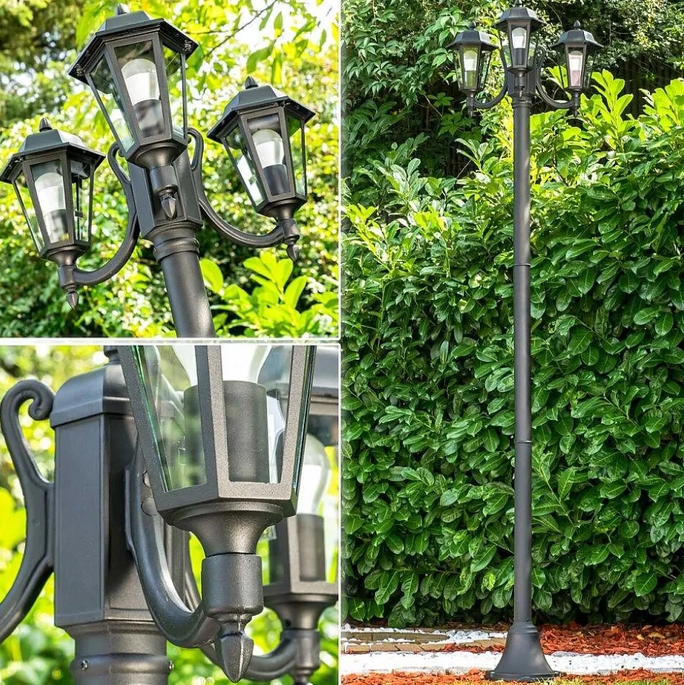 Reverbere Natal Noir, 3 Lumieres