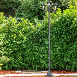 Reverbere Natal Noir, 3 Lumieres