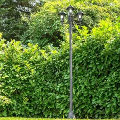 Reverbere Natal Noir, 3 Lumieres