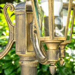 Reverbere Natal Noir Dore, 3 Lumieres