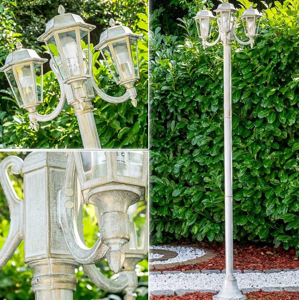 Reverbere Natal Or, Blanc, 3 Lumieres