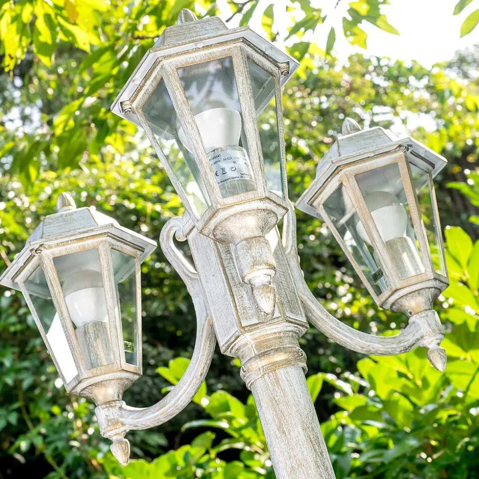 Reverbere Natal Or, Blanc, 3 Lumieres