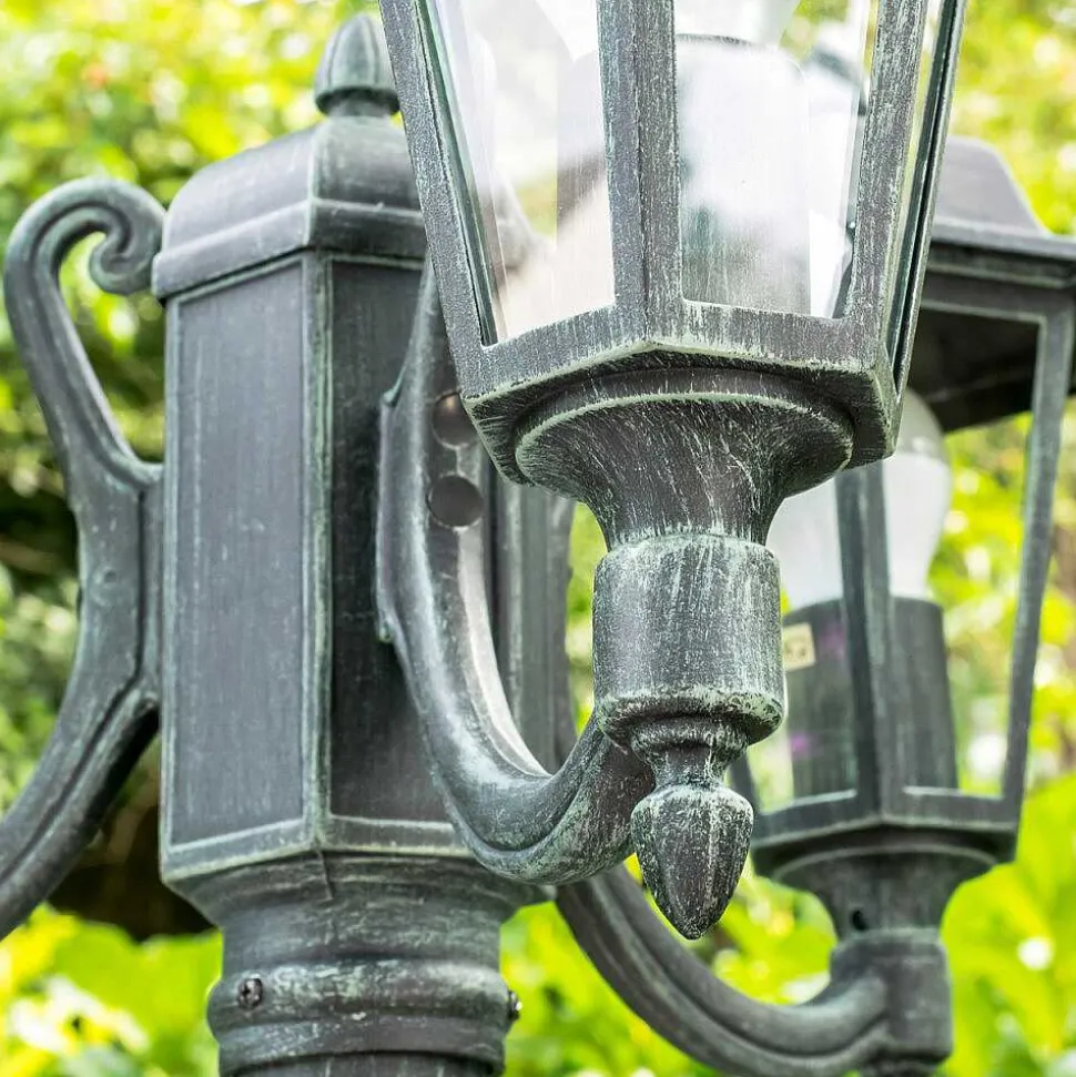 Reverbere Natal Vert, Noir, 3 Lumieres