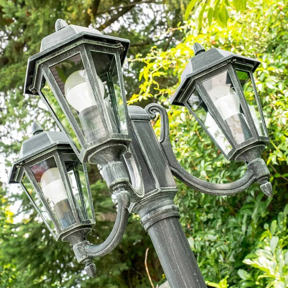 Reverbere Natal Vert, Noir, 3 Lumieres