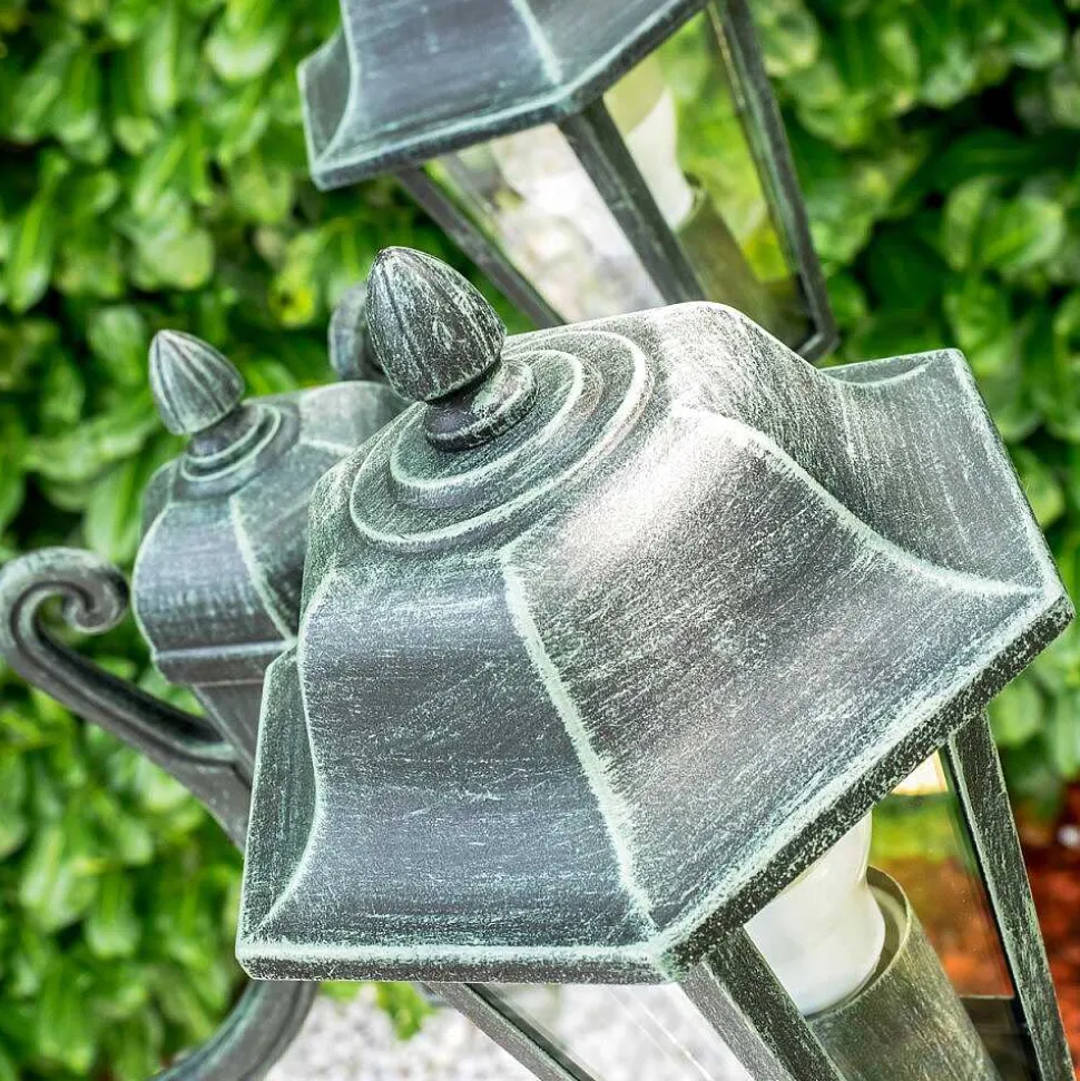 Reverbere Natal Vert, Noir, 3 Lumieres