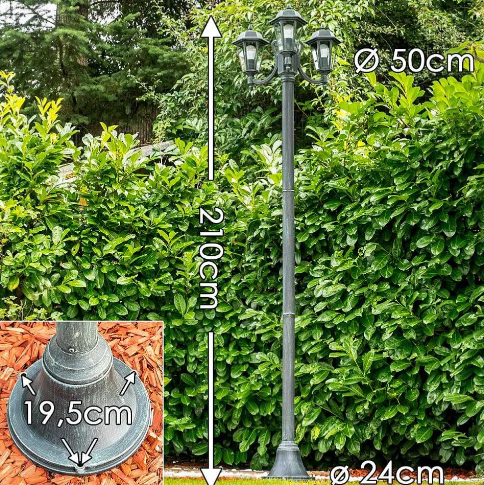 Reverbere Natal Vert, Noir, 3 Lumieres