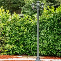 Reverbere Natal Vert, Noir, 3 Lumieres