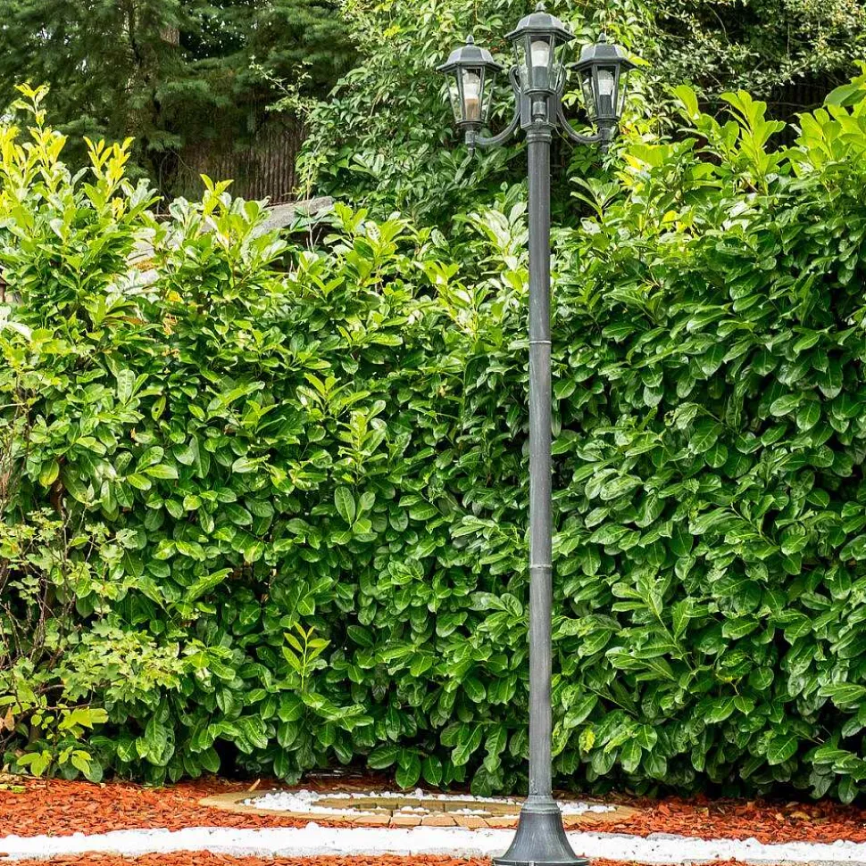 Reverbere Natal Vert, Noir, 3 Lumieres