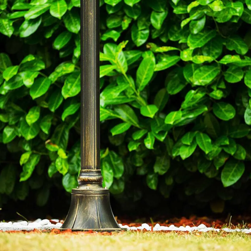 Reverbere Ribadeo Noir Dore, 3 Lumieres