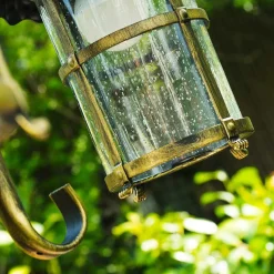 Reverbere Tolep Noir Dore, 3 Lumieres