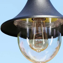 Reverbere Wissembourg Noir, 2 Lumieres