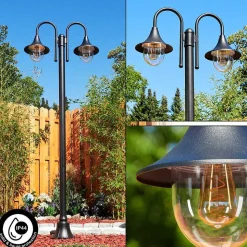 Reverbere Wissembourg Noir, 2 Lumieres