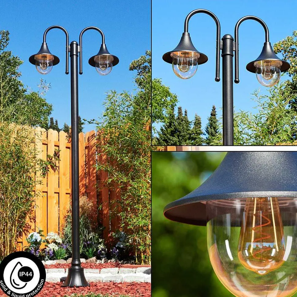 Reverbere Wissembourg Noir, 2 Lumieres