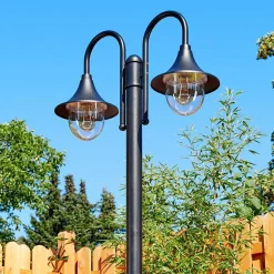 Reverbere Wissembourg Noir, 2 Lumieres