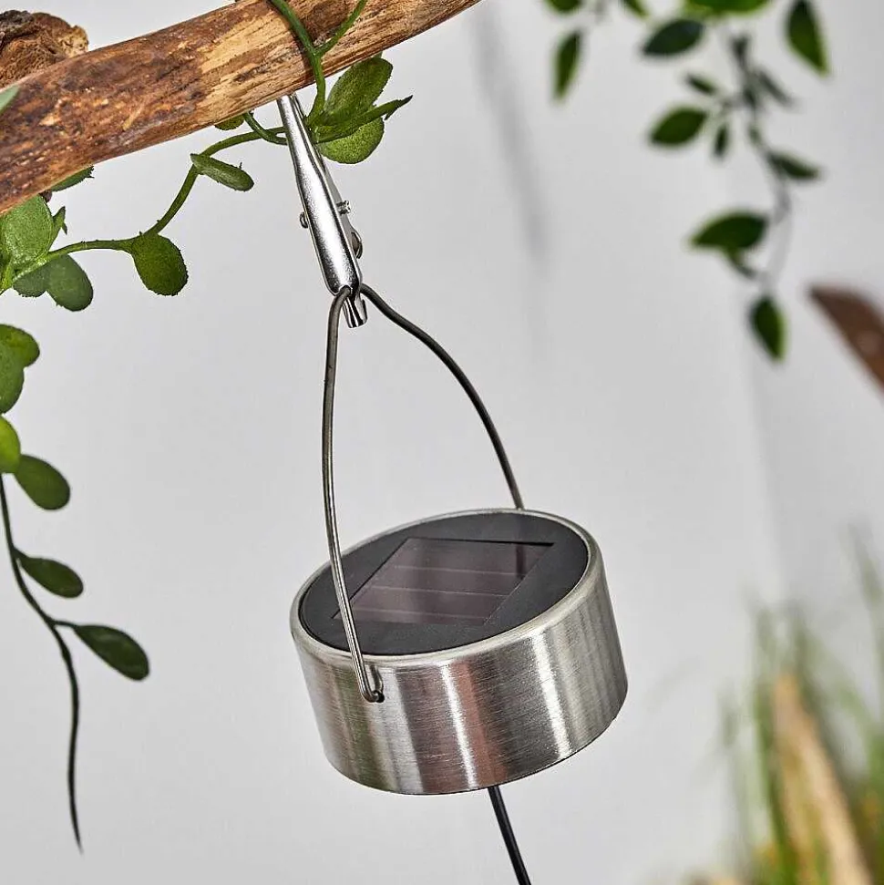 Set De Lampe Solaire Tiltil Led Acier Inoxydable, 5 Lumieres