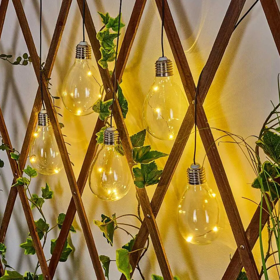 Set De Lampe Solaire Tiltil Led Acier Inoxydable, 5 Lumieres