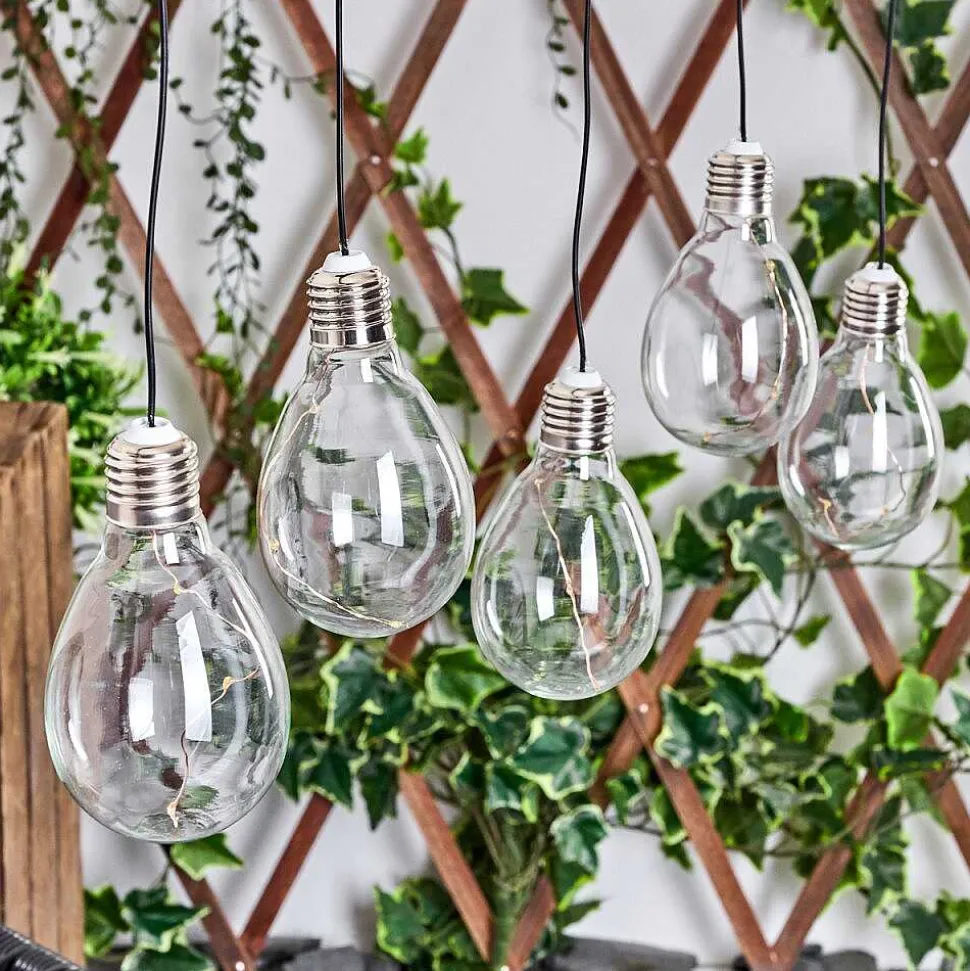 Set De Lampe Solaire Tiltil Led Acier Inoxydable, 5 Lumieres