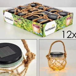 Set De Lampes Solaires Maastricht Led Noir, 1 Lumiere