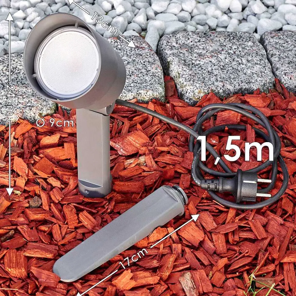 Spot De Jardin Apenrader Led Anthracite, 1 Lumiere