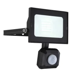 Spot De Jardin Globo Helga Led Noir, 1 Lumiere, Detecteur De Mouvement