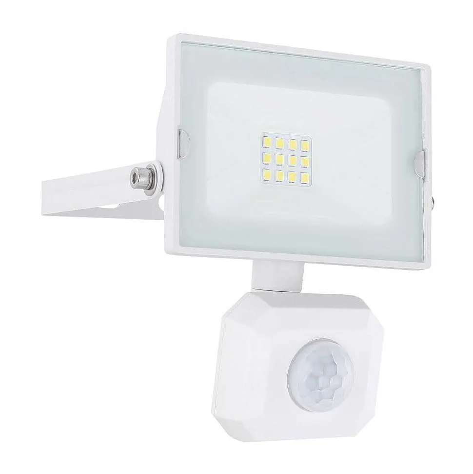 Spot De Jardin Globo Helga Led Blanc, 1 Lumiere, Detecteur De Mouvement