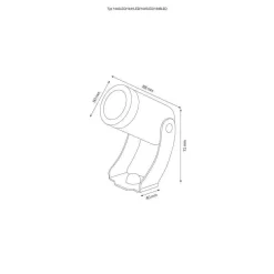 Spot De Jardin Lcd 1445 Led Bronze, 1 Lumiere